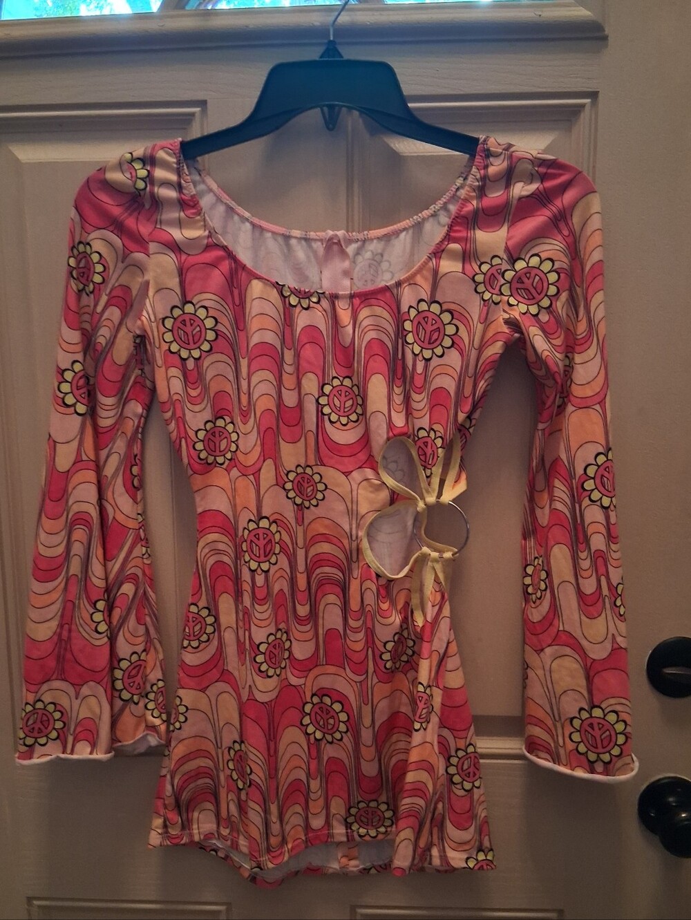 WMs Pink Boho Hippie Costume